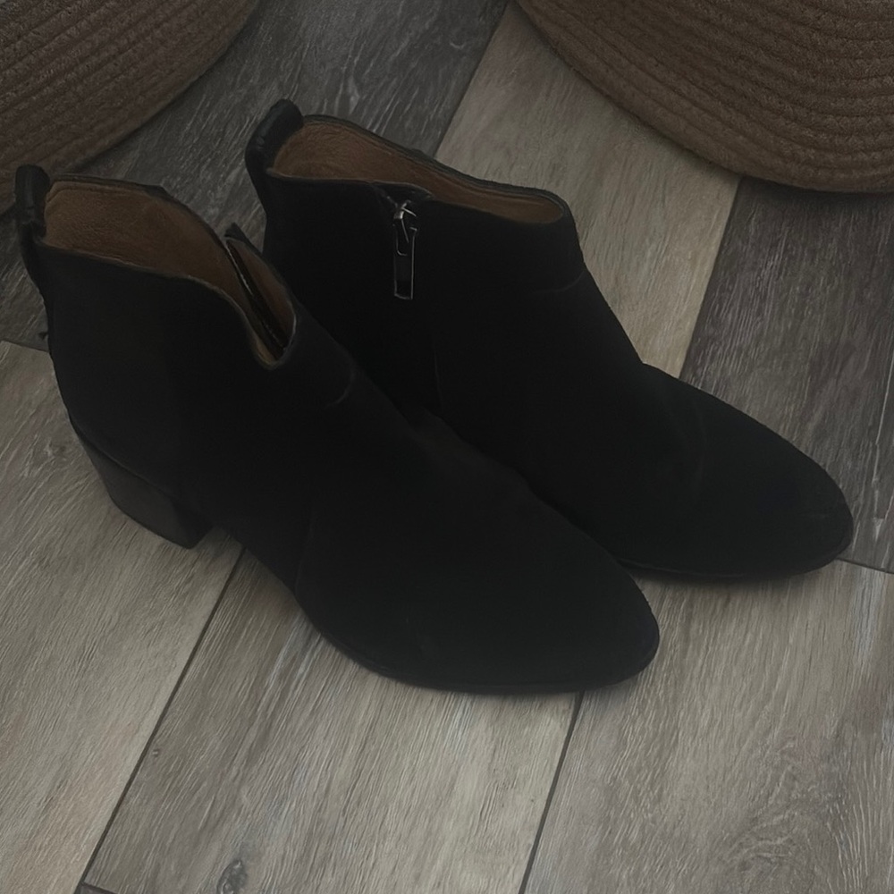 Madewell leather Black Ankle Boots